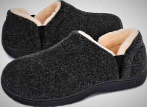 LongBay Men's Cozy Memory Foam Slippers