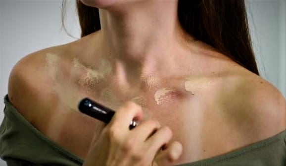 Give yourself a hickey using make-up