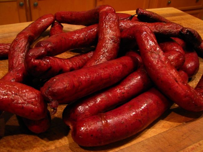 venison sausage making