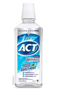 ACT Anticavity Zero Alcohol Fluoride Mouthwash