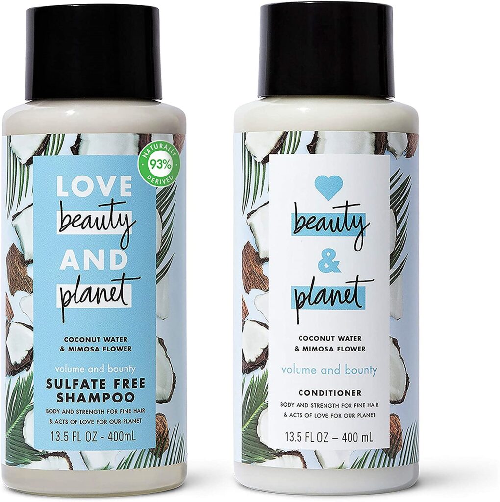 Love Beauty and Planet Volume and Bounty Shampoo