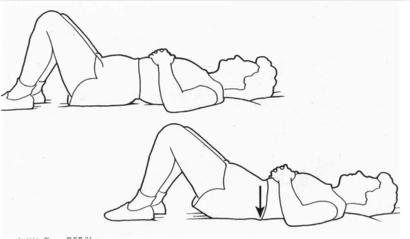 Pelvic tilt for back pain