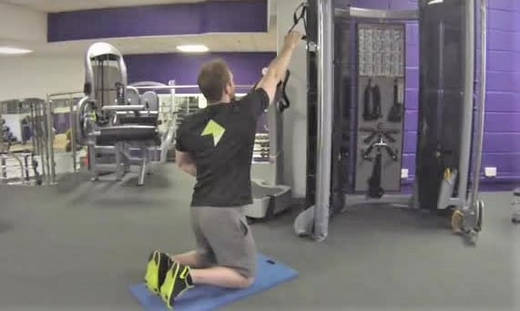 Kneeling One Arm Row