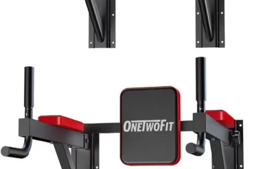 ONETWOFIT Best Wall Mounted Pull Up Bar and Dip